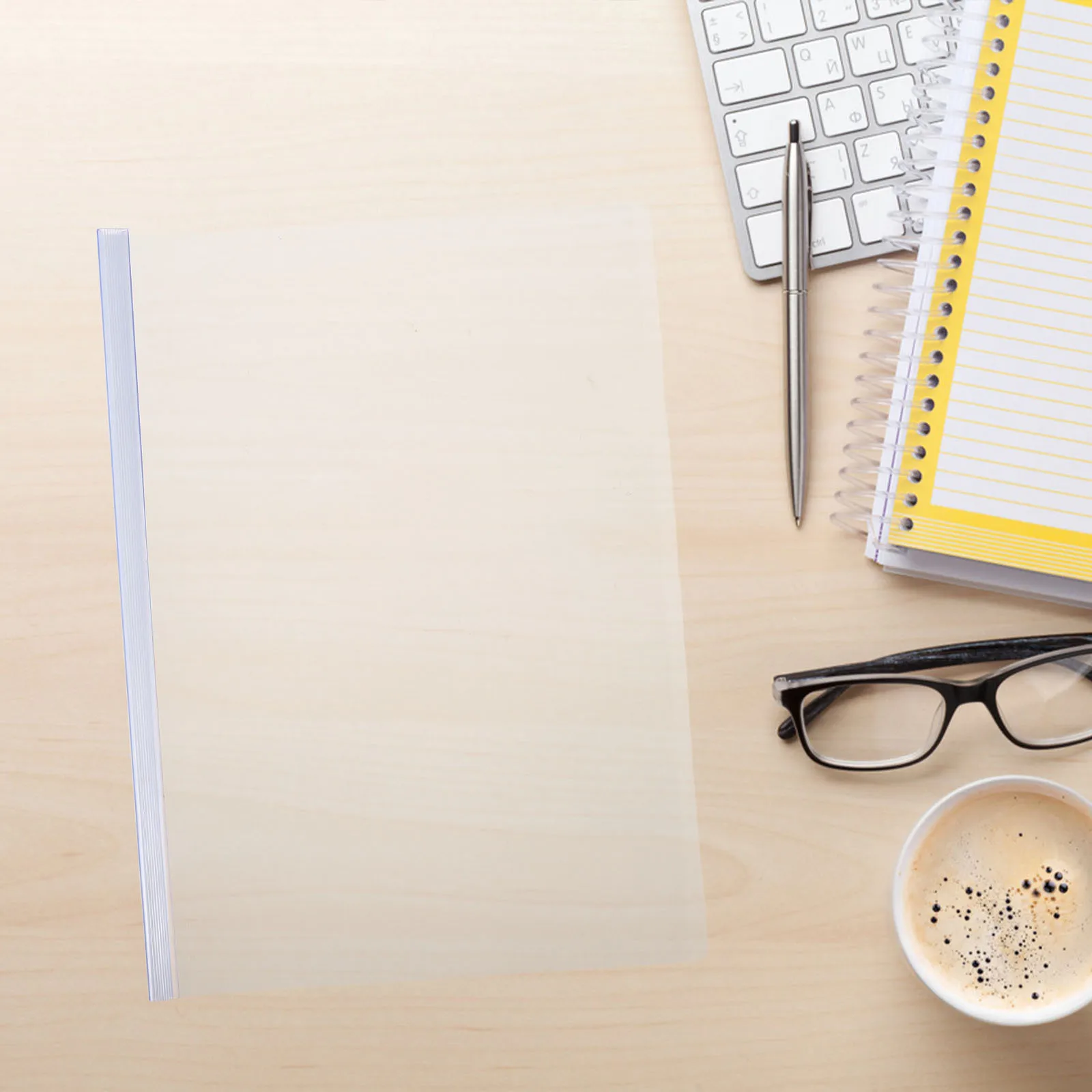 10 قطعة من مجلدات الشرائح البلاستيكية A4 منظم مستندات شفاف سعة كبيرة لمكتب المدرسة تخزين الملفات تقرير غطاء المجلد