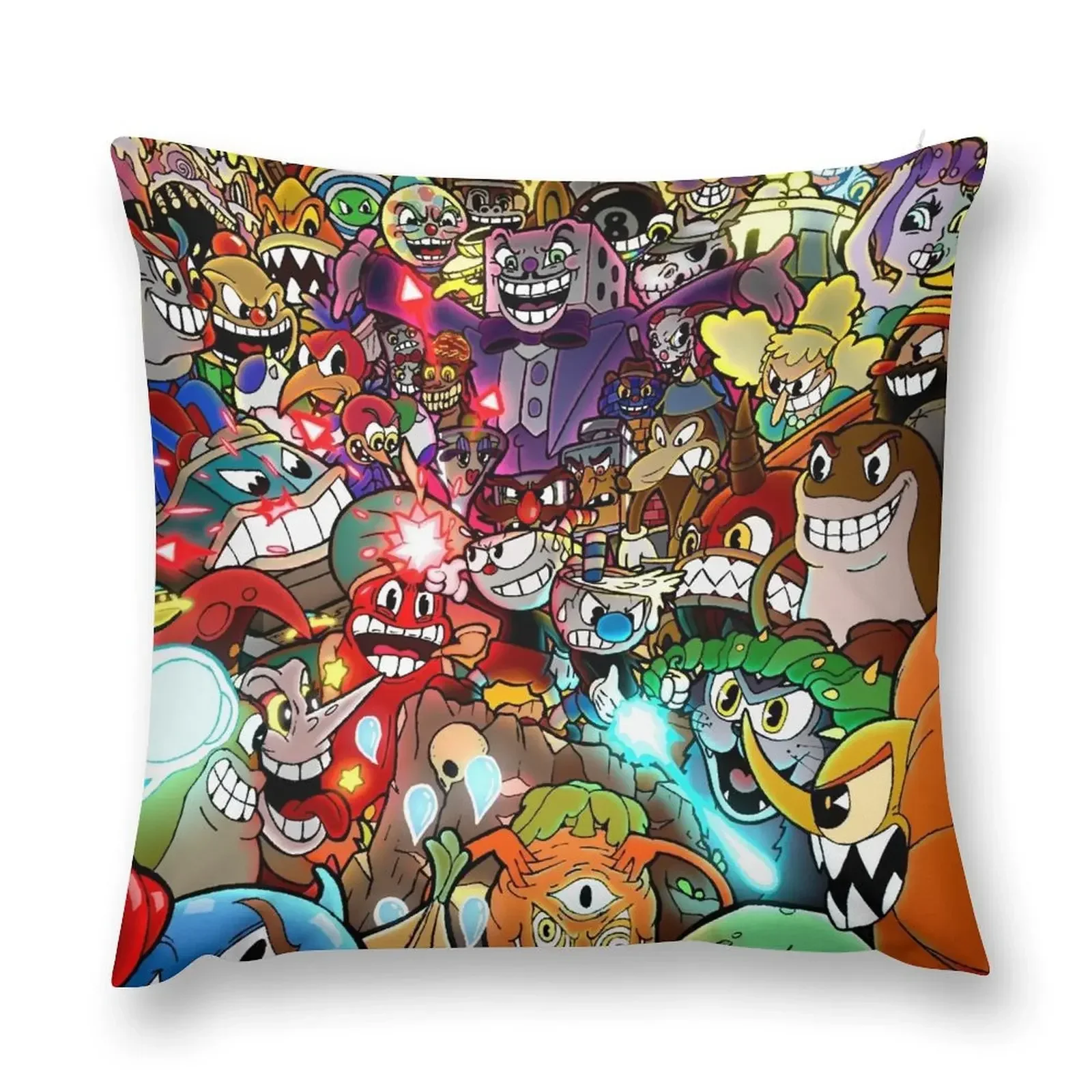 

Cuphead Poster + Color Throw Pillow Pillowcase Cushion Cover Luxury pillow