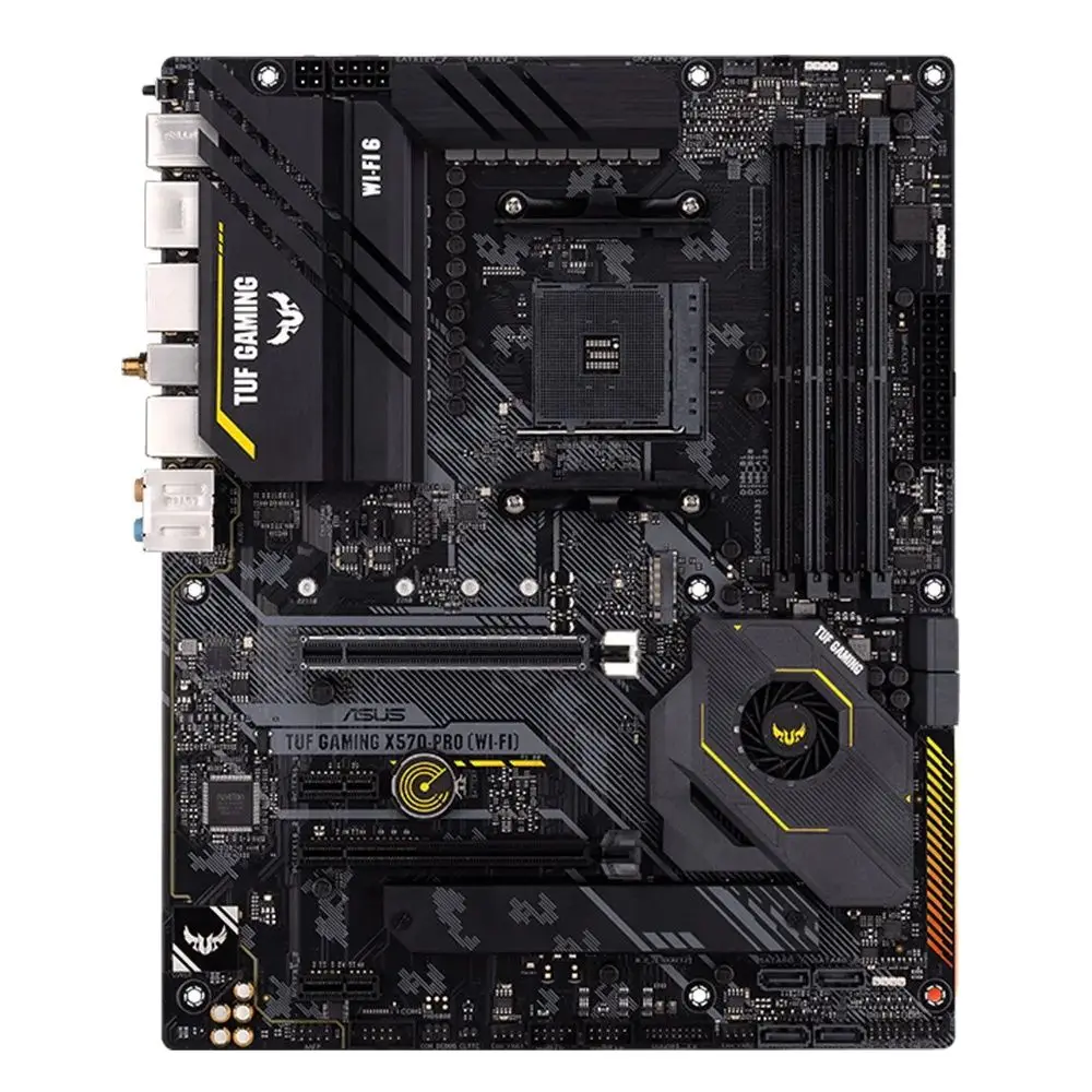 Imagem -02 - Placa-mãe Jogos Tuf X570-pro Wi-fi Suporta Ryzen 5600g 5600 Ryzen 5700x3d 58003xd 5700x 5800x Ryzen 5950x Asus-x570