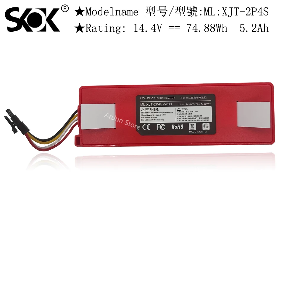 

Robot Vacuum Cleaner Battery for Xiaomi Roborock Q5, Q5+, Q380RR, Q7, Q7 Max, Q7 Max+, Q7M02-00, Q7M52-00, Q7MP52-00