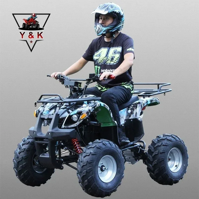 750W Electric Atv,with Timer Control Speed Switch,Differential Shaft Drive,48V 20A Unite Motor 4Wheeler,Auto Quad Bike for Adult