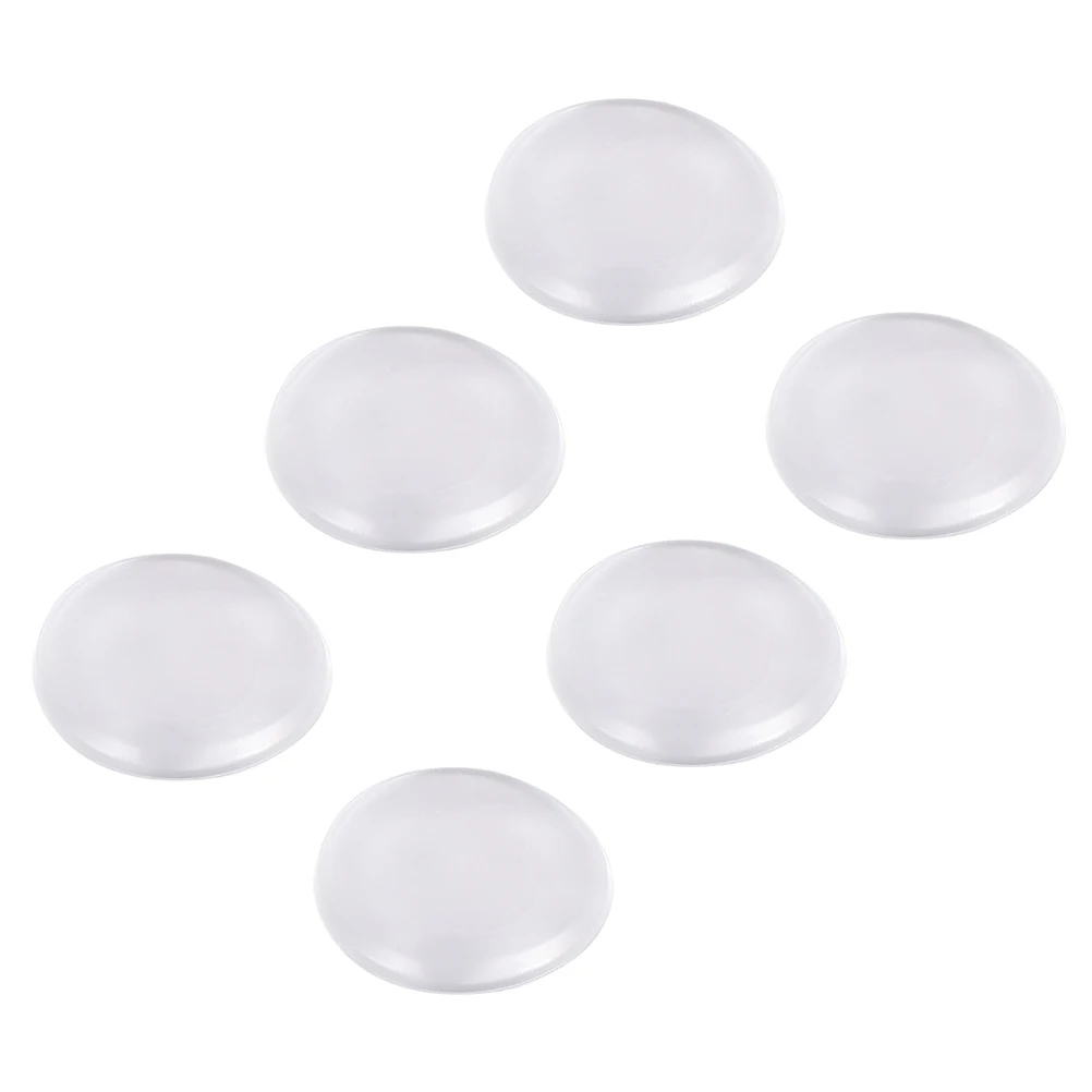 

6 Pcs Clear Gel Door Knob Stoppers Wall Bumpers Reusable Washable Sound Absorbent No Marks Crash Pad Doorstops Protector