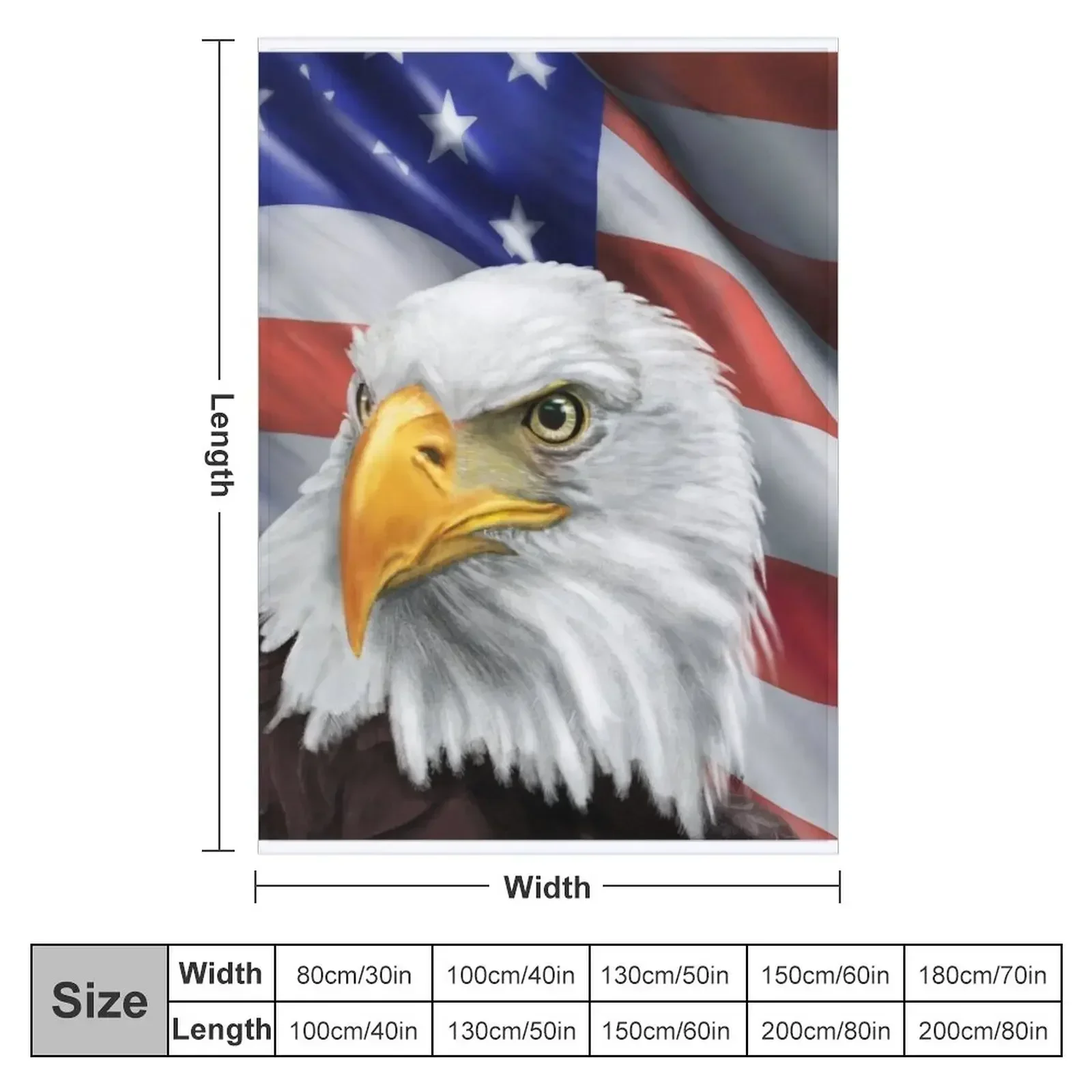 Patriotic American Eagle and Flag Throw Blanket Decorative Beds valentine gift ideas Large Soft Big Blankets