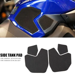 Pour YAMAHA FZ-09 FZ09 MT-09 MT09 trucs 09 Moto Non-ald Côté Carburant précieux Étanche Pad Autocollants 2013-2020 2014 2015 2016 2017