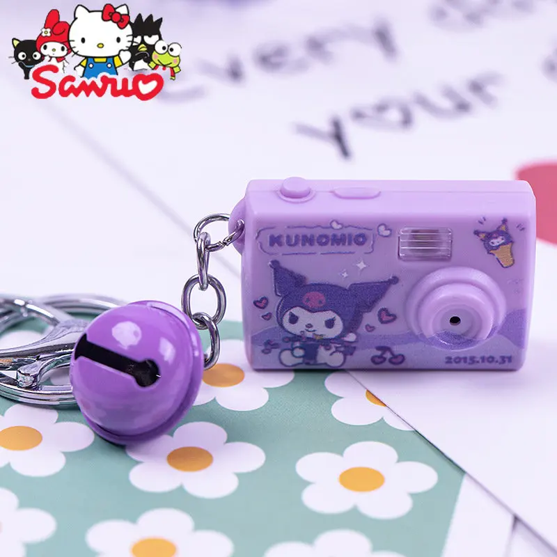 

Мини MINISO Melody Kuromi Hello Kitty Cinnamoroll светящийся брелок со светодиодной подсветкой украшения для сумок ювелирные изделия праздничные подарки