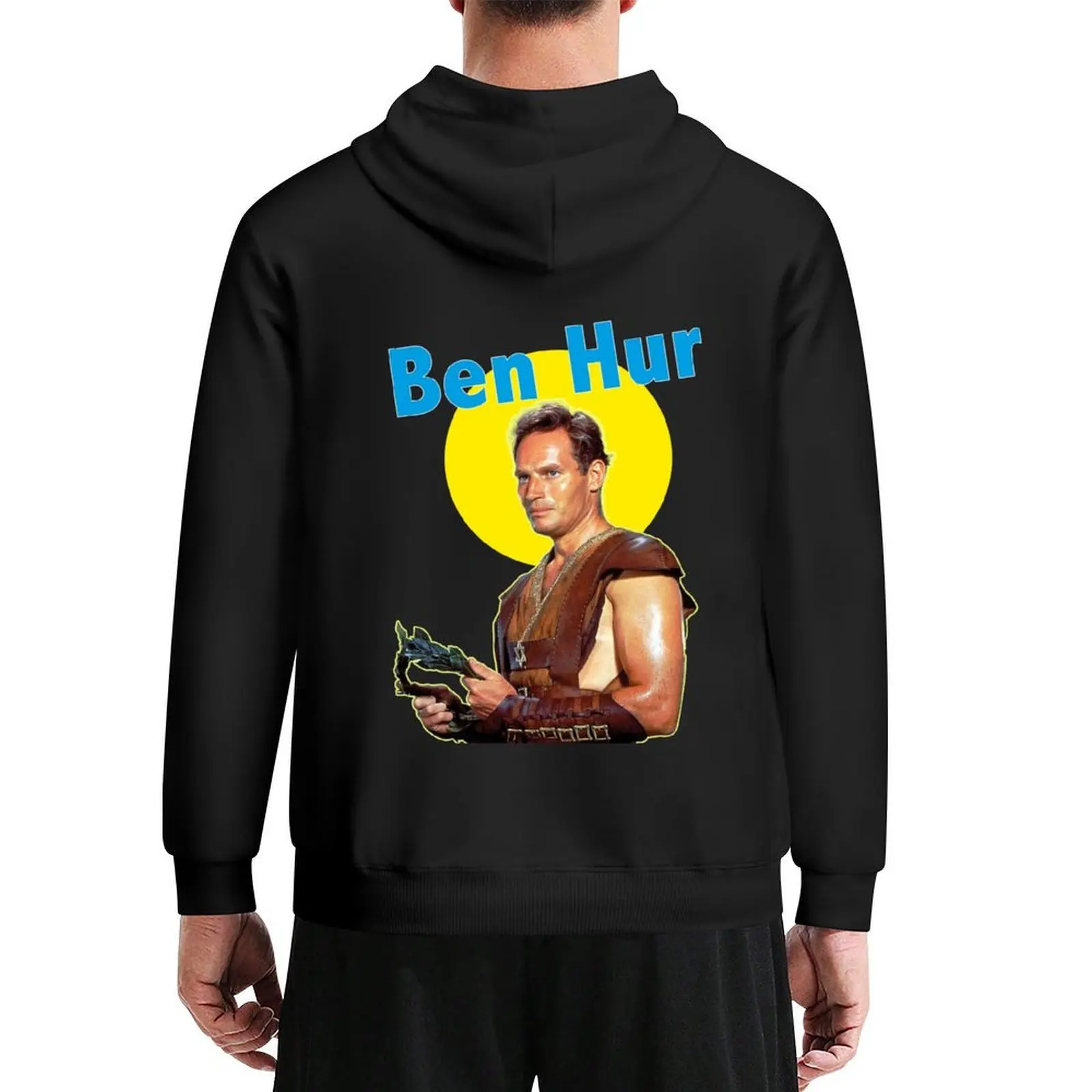

Charlton Heston, monumental film Ben Hur, William Wyler Hoodie men clothing korean autumn clothes clothes for men tracksuit