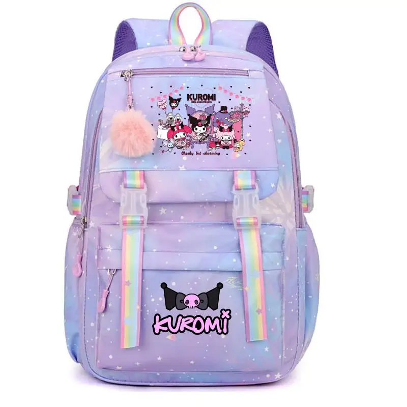 Hot Lovely Kuromi Melody Backpacks Women Backpack Female Travel Bag Backpacks Schoolbag for Teenage Girls Bookbag Mochila