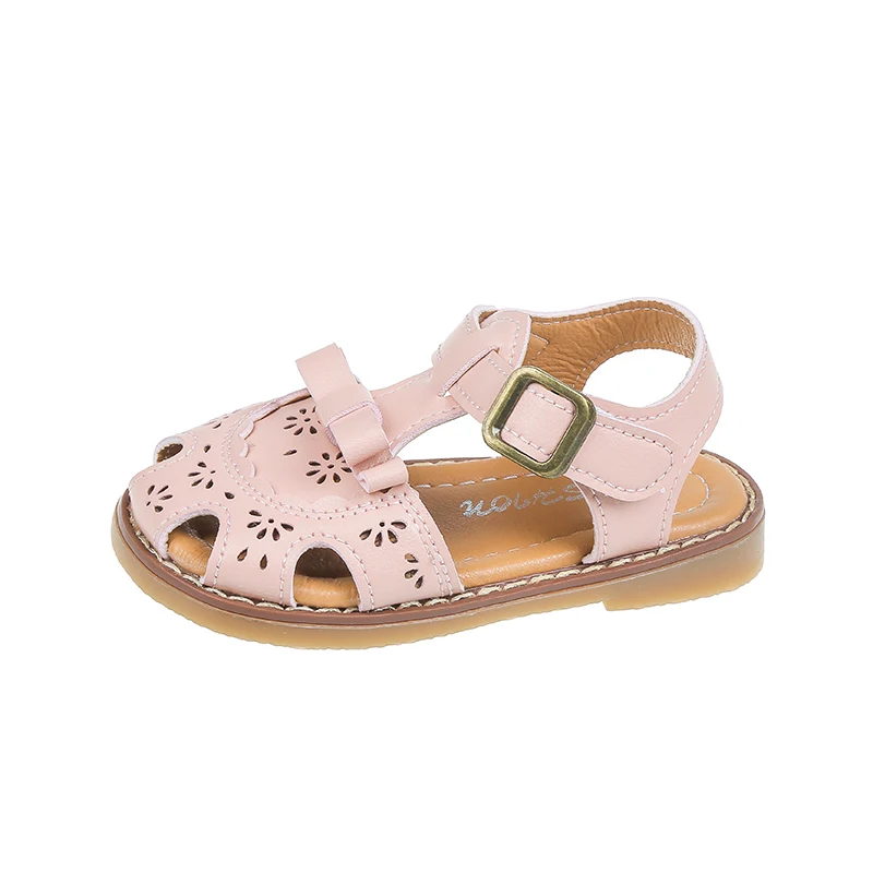 Preandador antideslizante con lazo para niñas pequeñas, moda de verano, estilo coreano