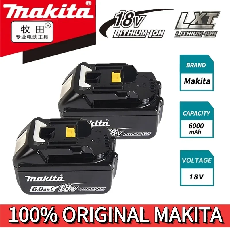 

Makita18V tool 6Ah battery, suitable for Makita18V power tool lithium battery replacement BL1860B BL1850B BL1830B, 100% genuine