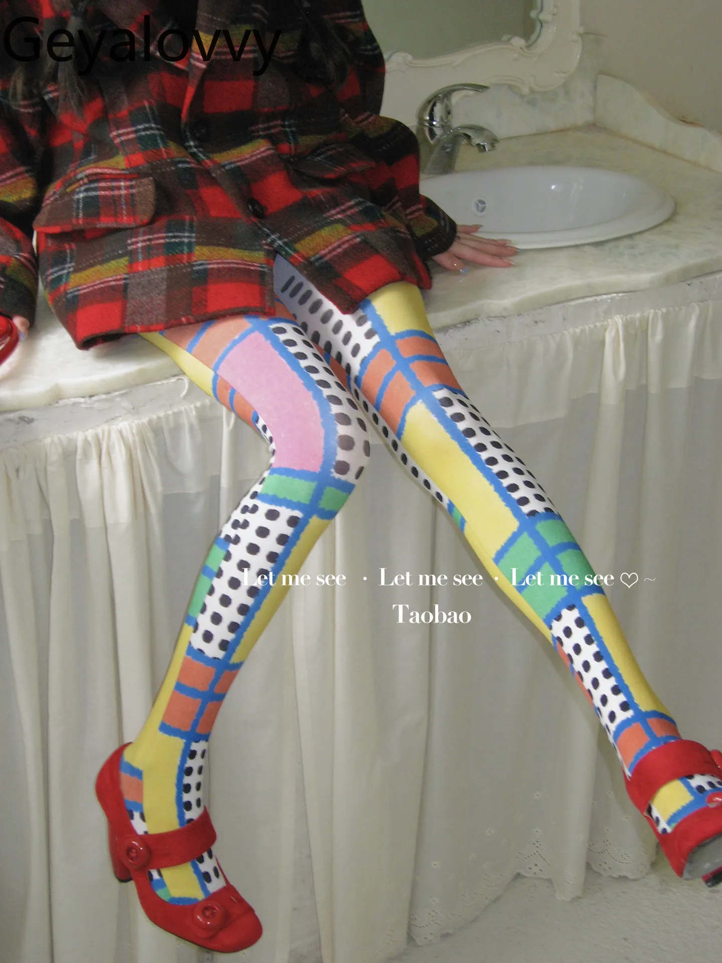 

Новые оригинальные леггинсы в стиле Y2K с цветовыми блоками и принтом в клетку, универсальные, модные, для милых девушек, весна 2026