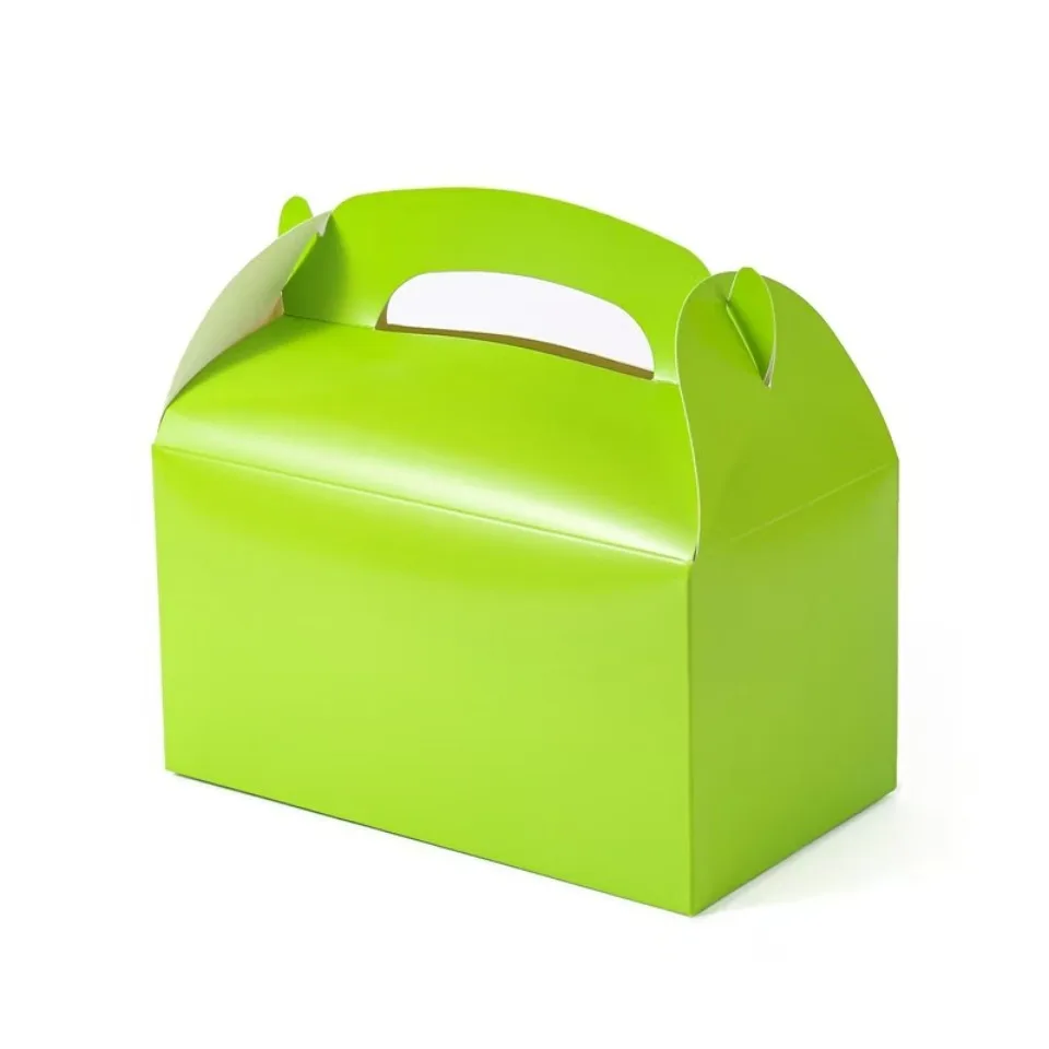 10/30/50PCS Griff Leckerli Box Keks Backpapier Süßigkeiten Cookie Box für Gäste Geburtstag Party Rosa Leckereien Tasche Verpackung Gefälligkeiten – Detail 3