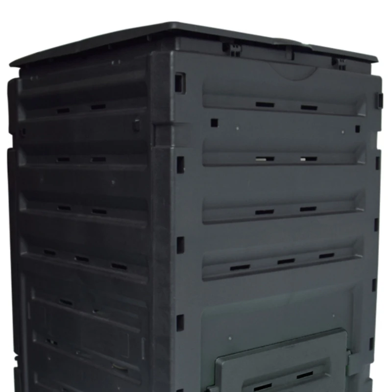 450L large-capacity leaf compost box, courtyard garden fertilizer fermentation box with lid, bottomless aerobic compost box