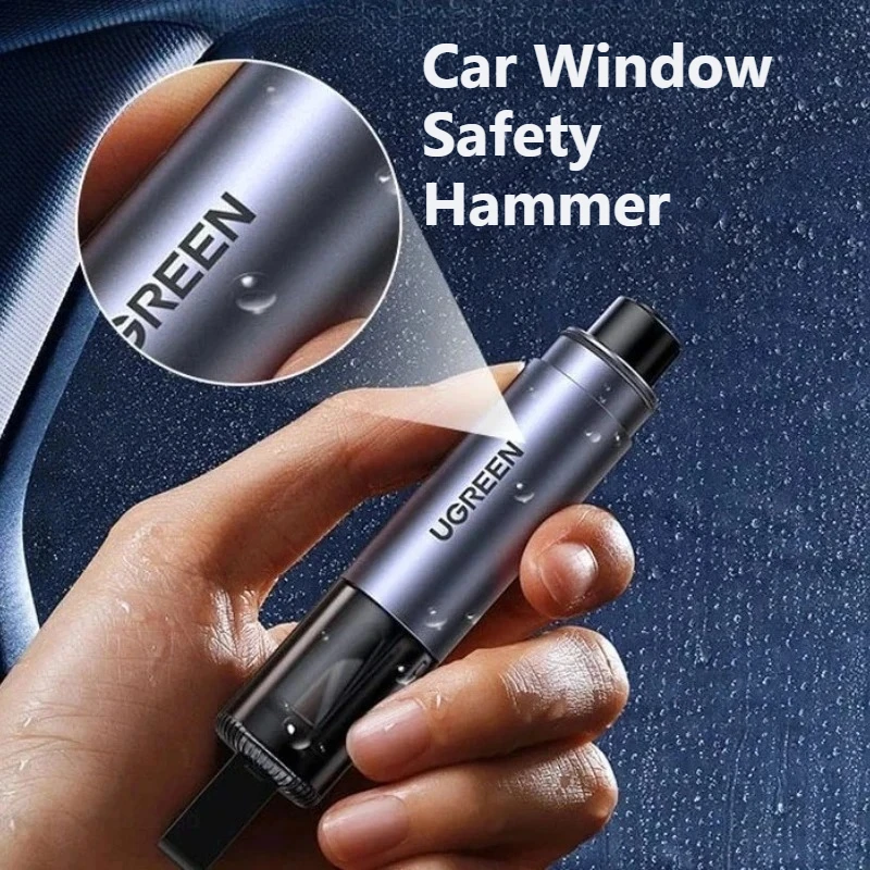UGREER Car Window Breaker Automobile Emergency Escape Hammer Multifunctional Car Lifesaving Hammer Seat Belt Cutter Tool