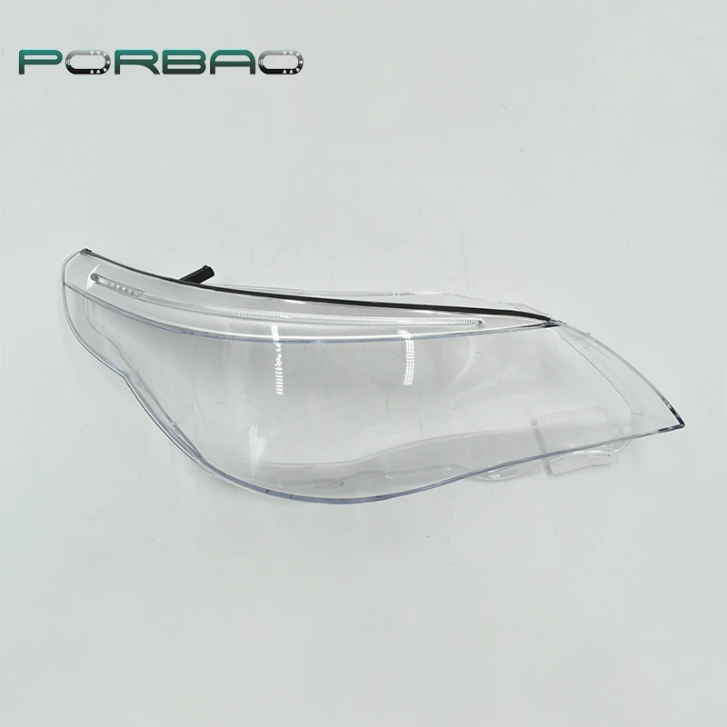 New Style Headlamp Glass Lens Cover Car Accessories Transparent Headlight Lampshade For BMW E60 E60LCI 2008 2009 2010