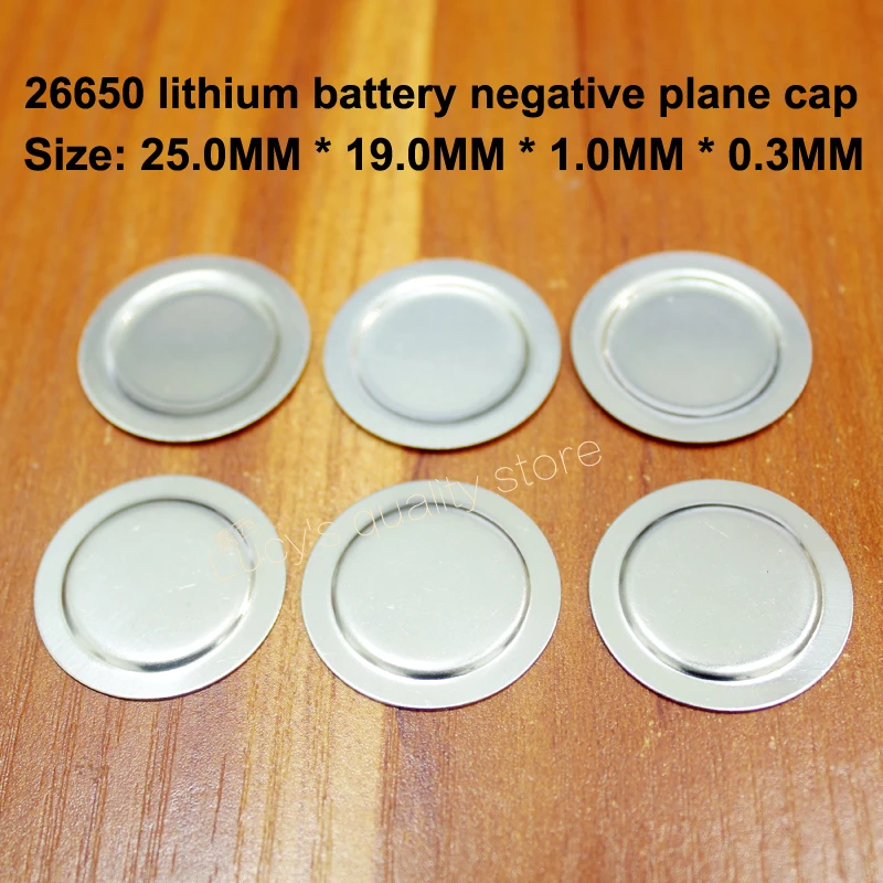 50pcs/lot 26650 lithium battery anode negative spot welding cap film 26700 lithium battery cathode ear accessories