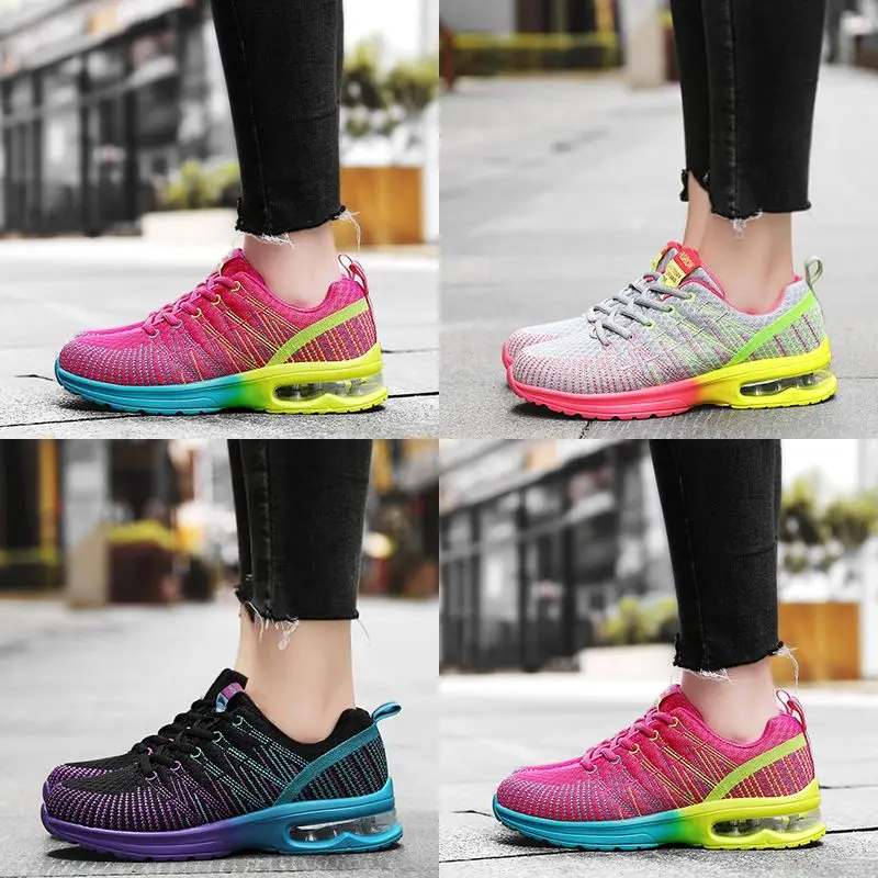 Sneakers Women Plus Size 43 Outdoor Non-slip Mesh Breathable Running Shoes Air Cushion Light Chunky Women Shoes Zapatillas Mujer