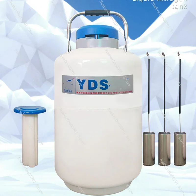 YDS-2 Liquid Nitrogen Tank  Container 2L Storage Type Cryogenic Liquid Nitrogen Container Liquid Nitrogen Tank