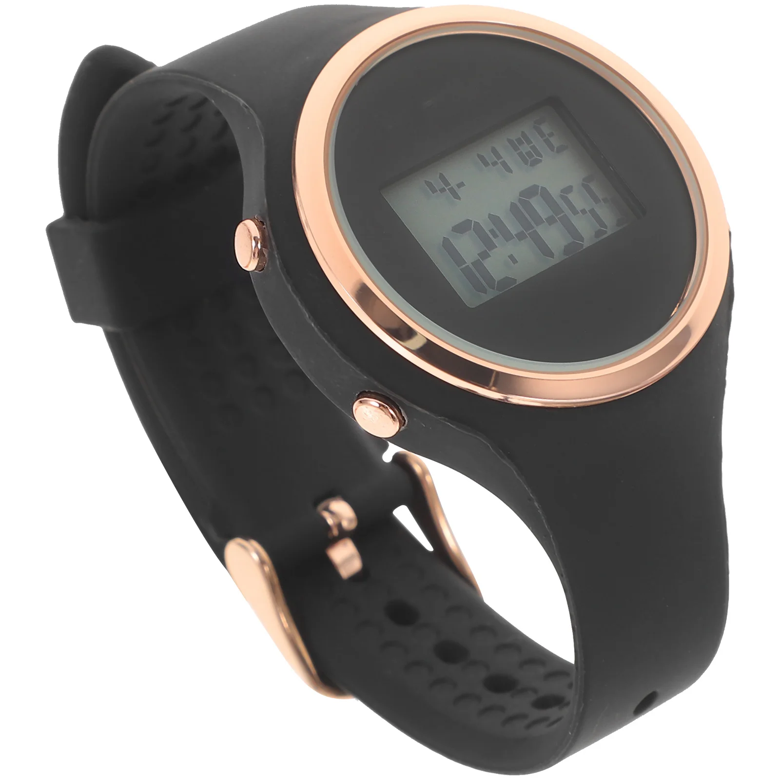 

1Pcs Waterproof Electronic Watch Black High-Quality Alloy Case Chronograph Luminous Timer Alarm for Swimming