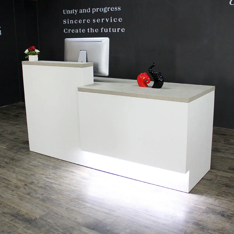 custom.Kainice Customized Register Counter Retail Store Marble Pattern Salon Desk Front Desk Reception Checkout Counters