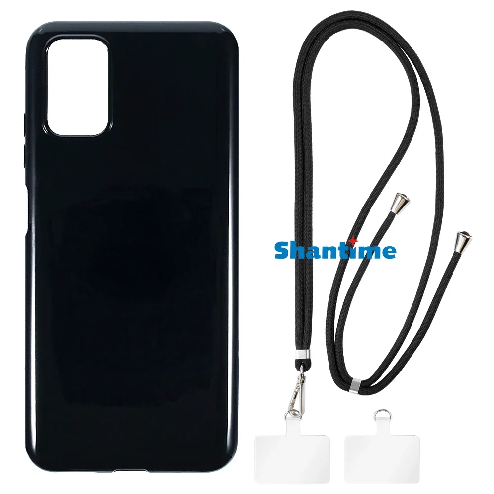 Suitable for HTC Desire 21 Pro 5G Case + Ajustable Neck/Crossbody Lanyards and Spacers, Silicone TPU Cover