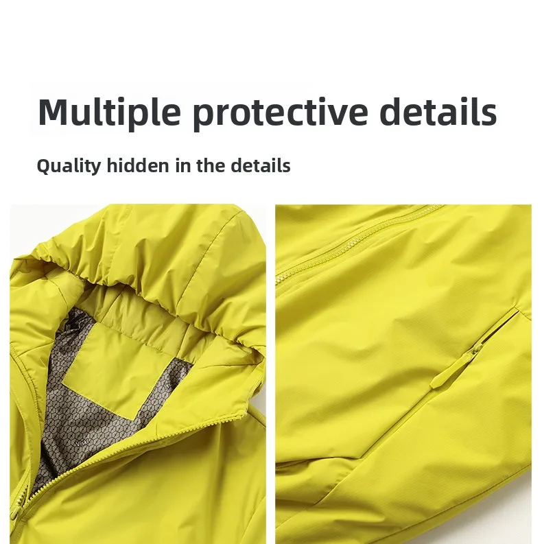 2025 خريف شتاء جديد Sle الرياضة في الهواء الطلق التنقل aphene يندبروف مقاوم للماء مقنعين القطن Jaet الشباب الوقوف صالح #4