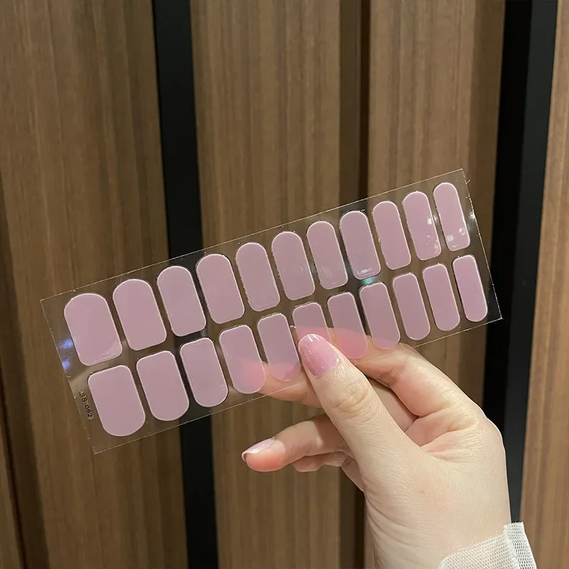 22 adesivi/foglio adesivo rosa sfumato unghie artistiche forniture materiale adesivi per unghie pellicola decalcomania manicure pegatinas adesivi per nail art