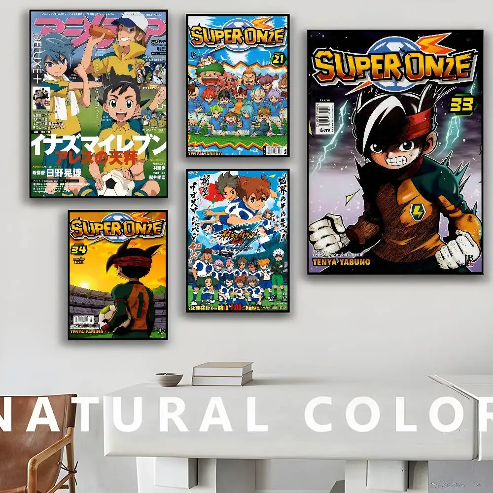 Inazuma Eleven أنيمي الكلاسيكية أنيمي ملصق مقاوم للماء ورقة ملصق مقهى بار غرفة جدار ديكور