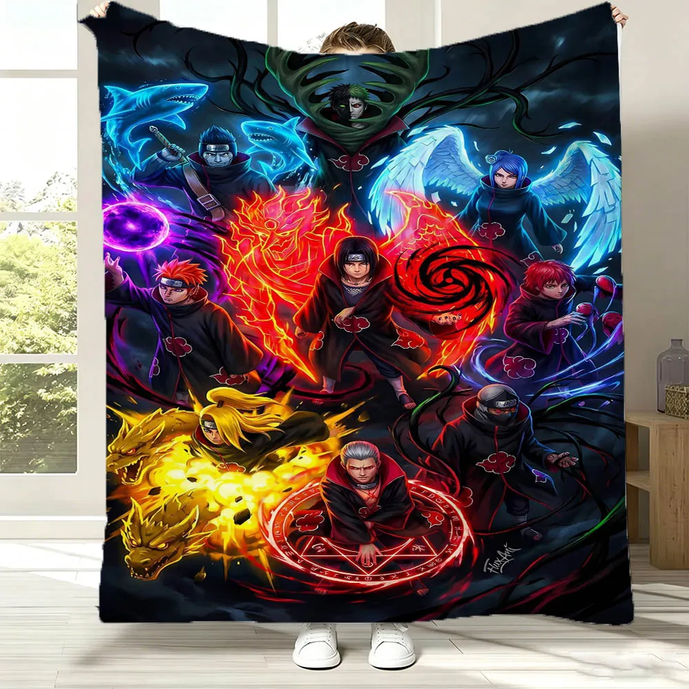 Manga N-Naruto Uchiha Itachi Anime 3D Flannel Blanket Soft Throw Blanket Art For Home Decor Bedroom Bed Sofa Picnic Fan Gifts view 4