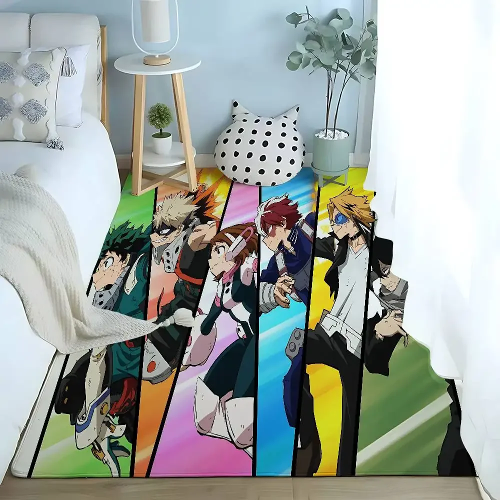 Anime M-My Hero Academias Floor Mats Home Laundry Rug Carpet For Living Room Decor Lounge Area Anti-slip FooMat Entrance Doormat