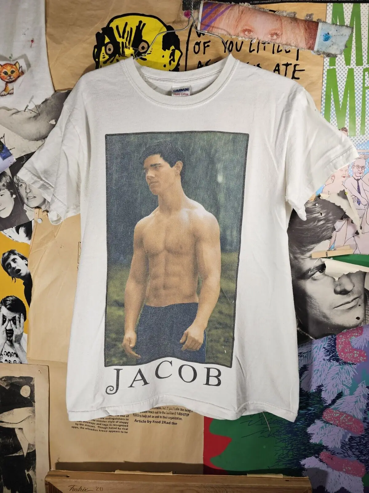 Vintage Y2K Twilight Saga JACOB New Moon Promo T-shirt Sz S