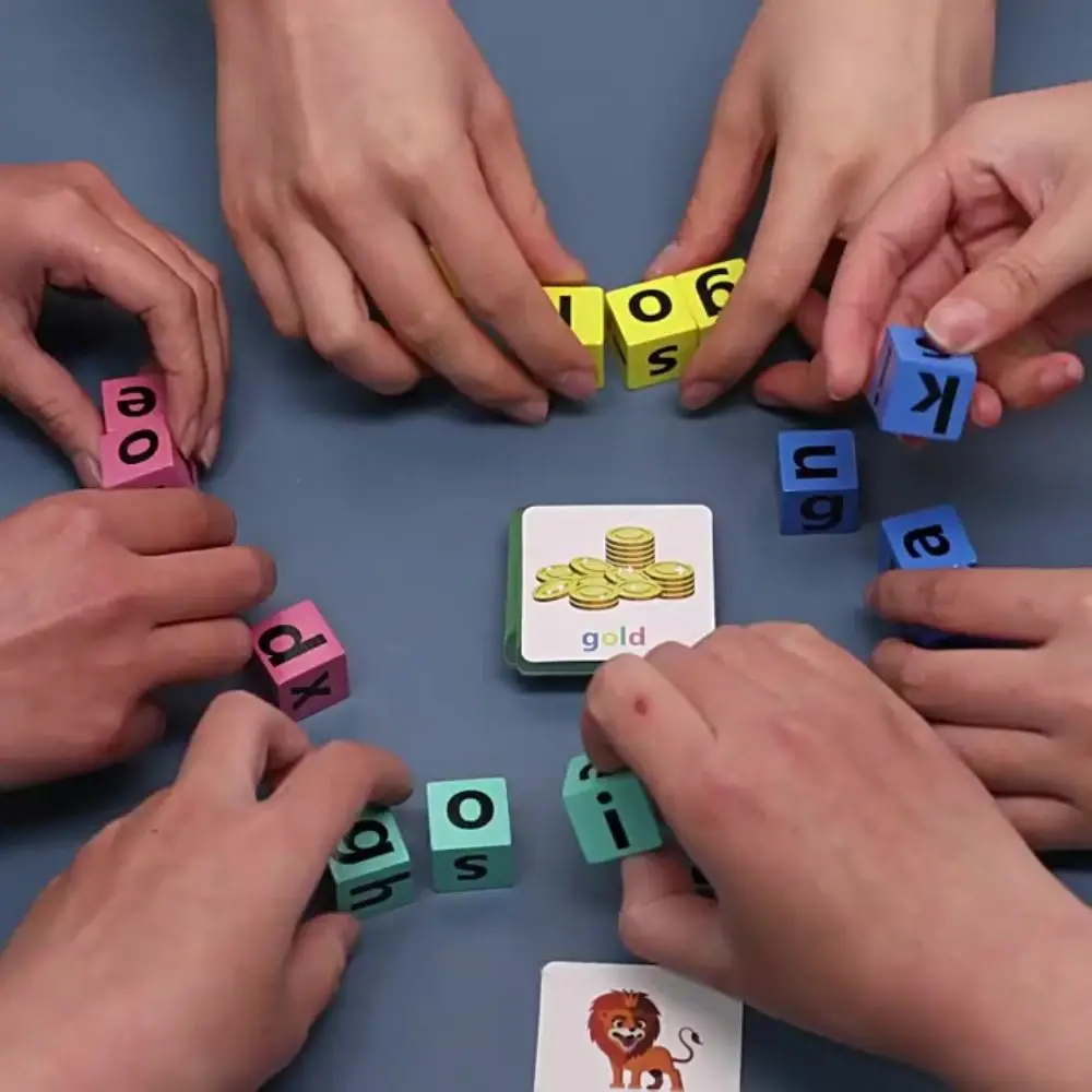 Cartes Flash Alphabet jeu d'orthographe mot jeu d'orthographe en bois mots anglais carte alphabétisation cartes Flash cartes d'apprentissage pour bébé