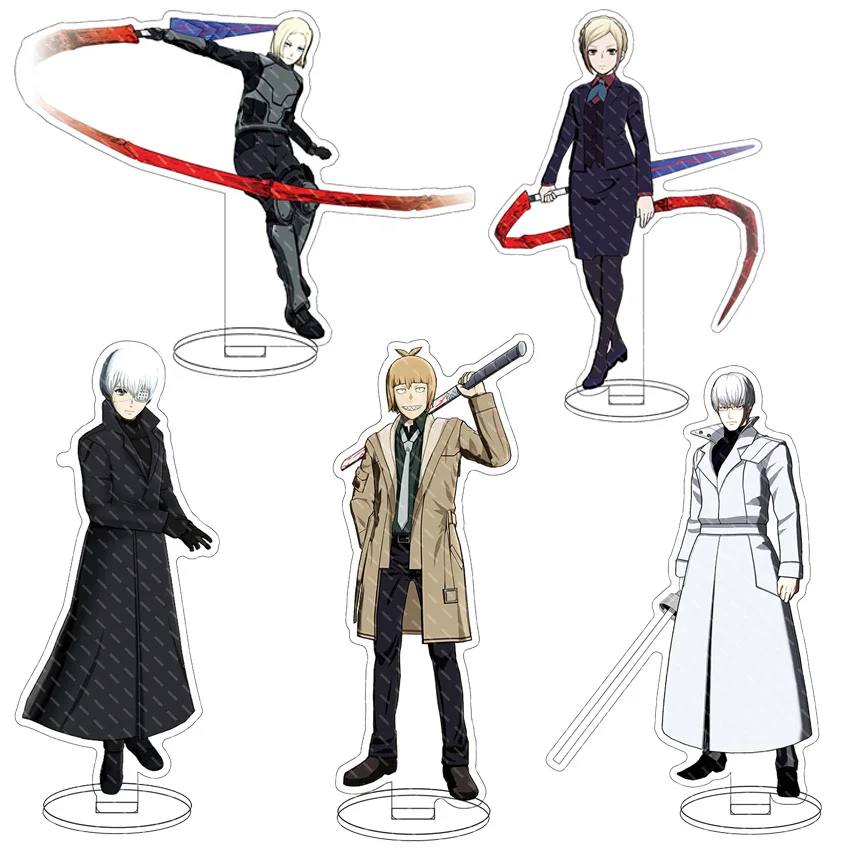 Figura de Acrílico de Anime de 16 cm, Tokyo Ghoul, Kaneki Ken, Kirishima Tōka, Kamishiro Rize, Tsukiyama Shuu, Adornos, Regalos