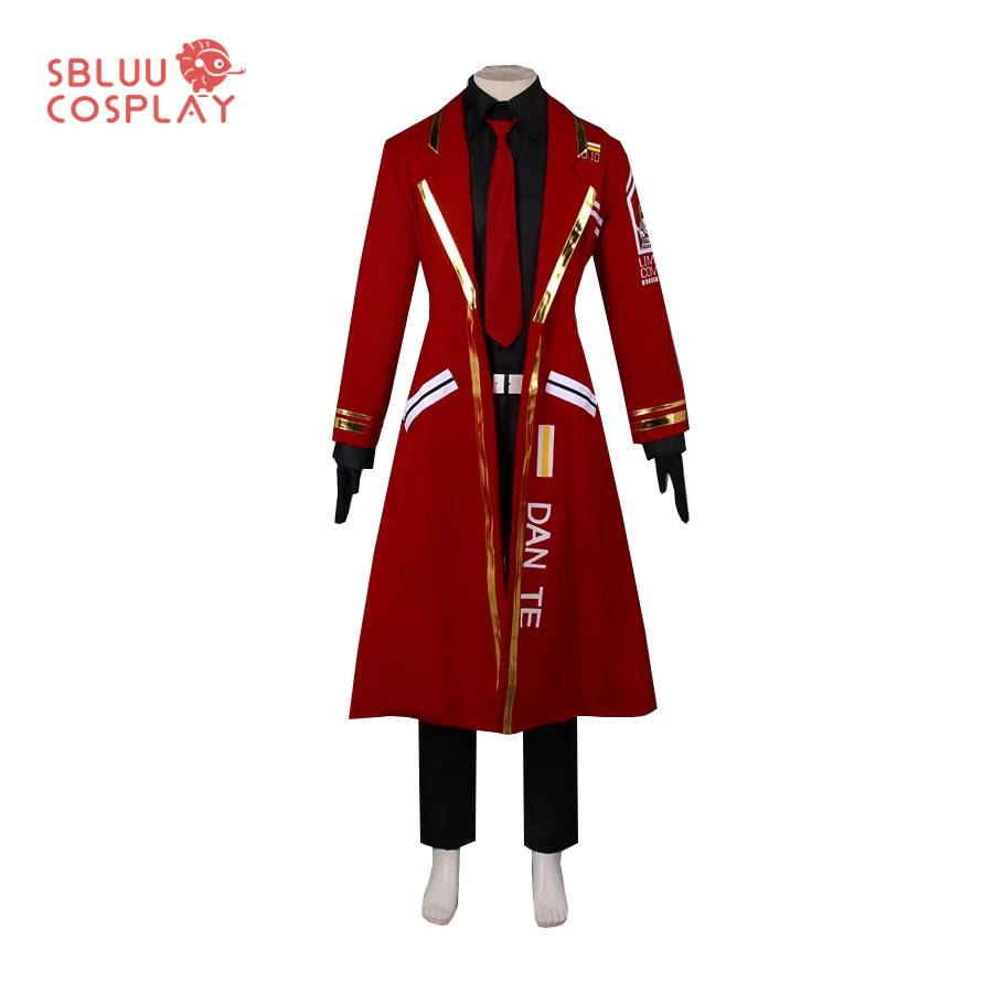 SBluuCosplay Dante Cosplay Costume Limbus Company Cosplay Red Long Coat Dan Te Uniform Suit Men Women Halloween Party Carnival