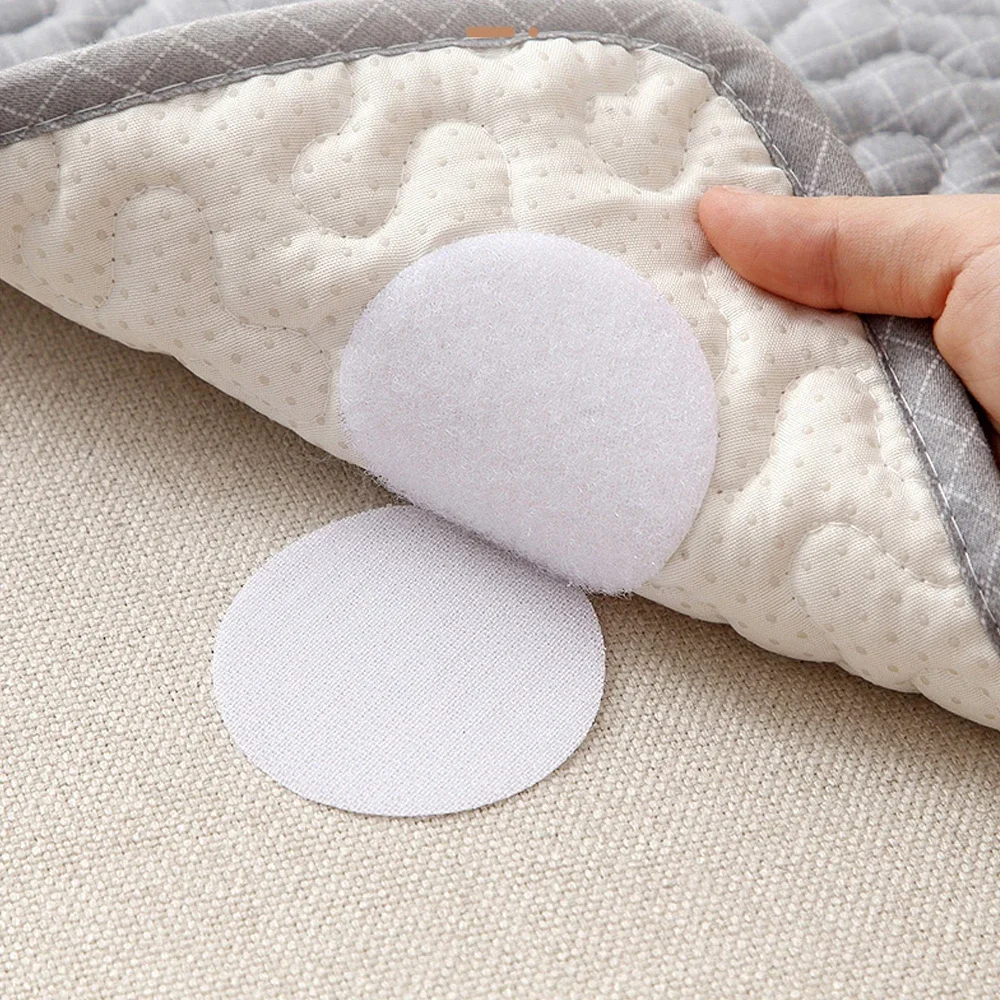 5/20 Pairs Bed Sheet Fixing Stickers Sofa Cushion Holder Self-Adhesive Fastener Tape DIY Sofa Mat Carpet Anti Slip Mat Hook Loop