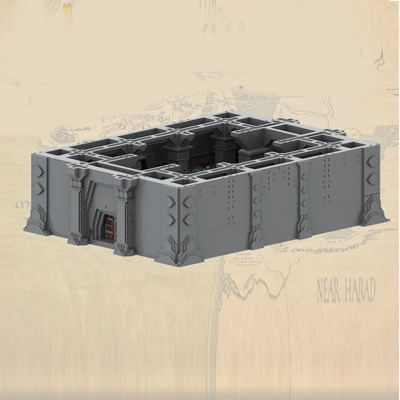 New 17063Pcs Famous The Rings Movie Series Moc Tomb Complete Bundle Model Building Blocks Diy Creative Ideas Toy Birthday Gifts