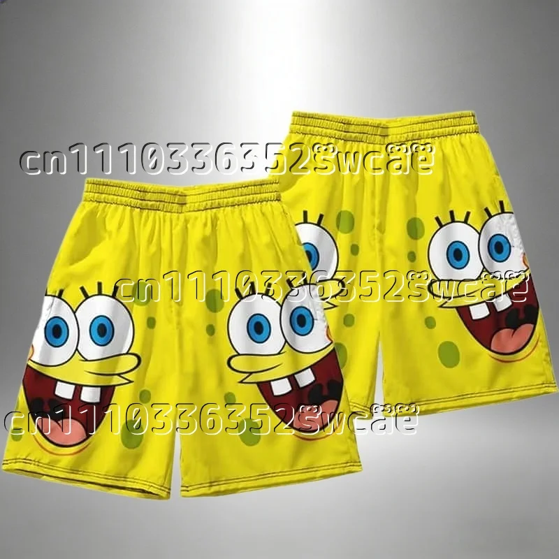 Potdemiel Brand SpongeBob SquarePants Summer Shorts Adult & Kids Matching Family Set New Design