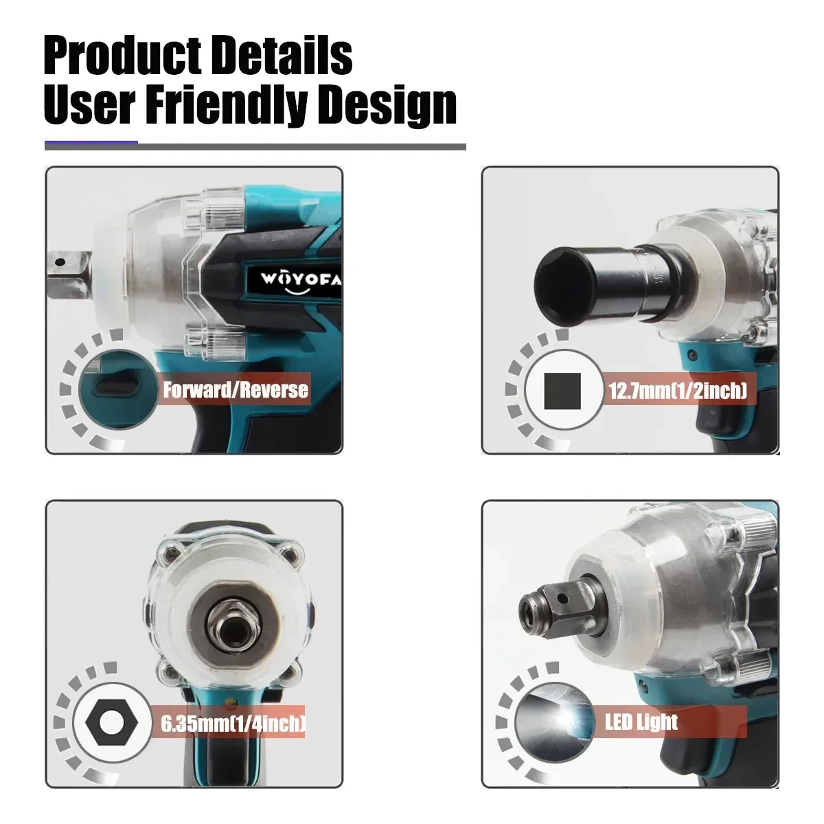 Makita – clé à percussion électrique 18V, clé sans balais, batterie Li-ion, perceuse à main, outils électriques, adaptation à la batterie 18V