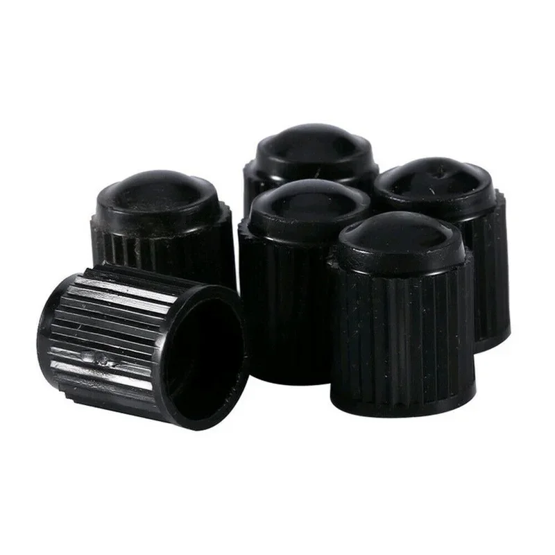 50Pcs Auto Auto Lkw Rad Reifen Ventil Luft Staub Abdeckung Stamm Kappe Schwarz Kunststoff Universal Auto Zubehör