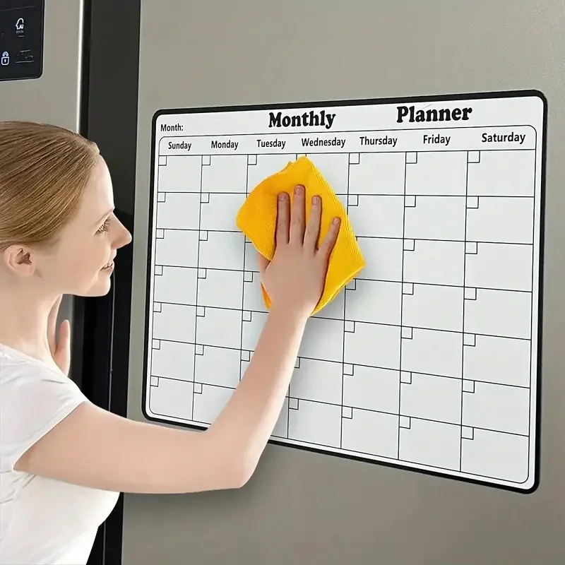 1Pcs Refrigerator Sticker Message Board Magnetic Refrigerator Sticker PVC Creative Writing Board Used To Make Note Week Schedule
