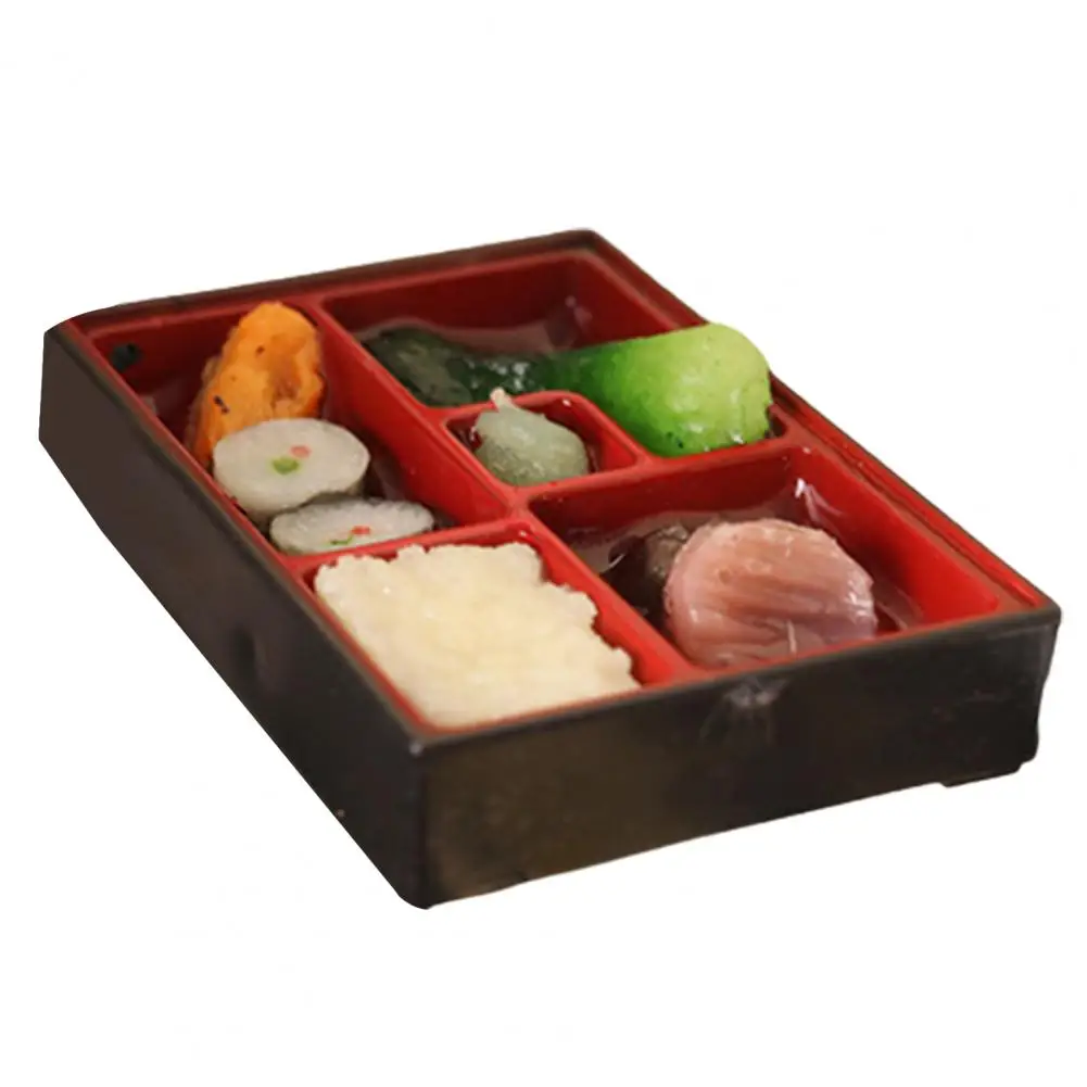 Mini Sushi Lunch Box Fadeless DIY Craft Food Kitchen Accessories Miniature Lunch Box Toy for Children