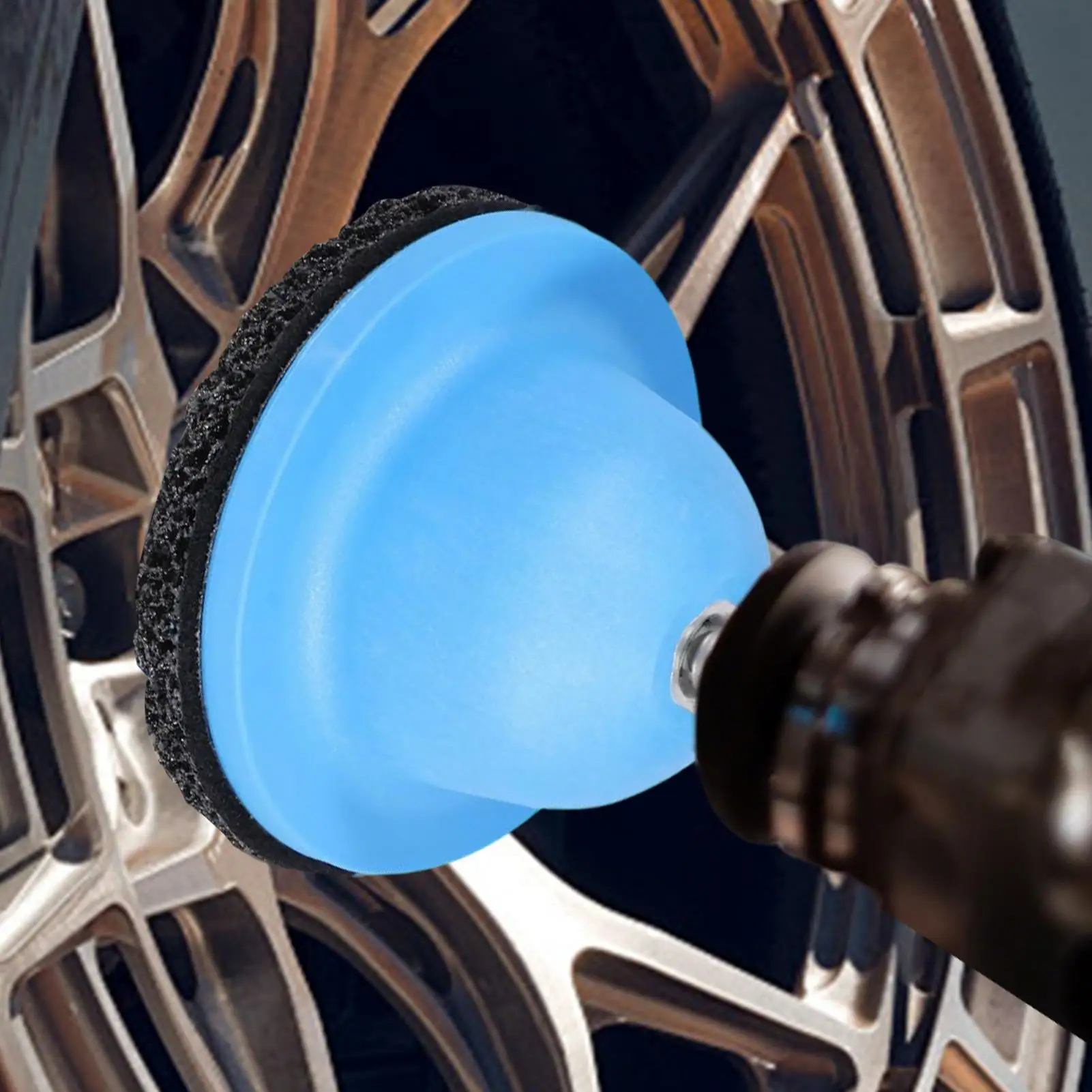 AUTO Wheel Hub Cleaning Brush Tool Car Rim Grinder With 1/2 Driver Rust Remover Rim Surface Polishing And Grinding Disc For car
