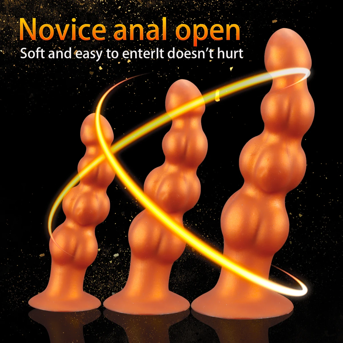 Soft Large Anal Beads Anal Plug Big Anal Butt Plug Training Expansion Dilator Prostate Massager For Gay Men Women Adult Sex Toys view 6