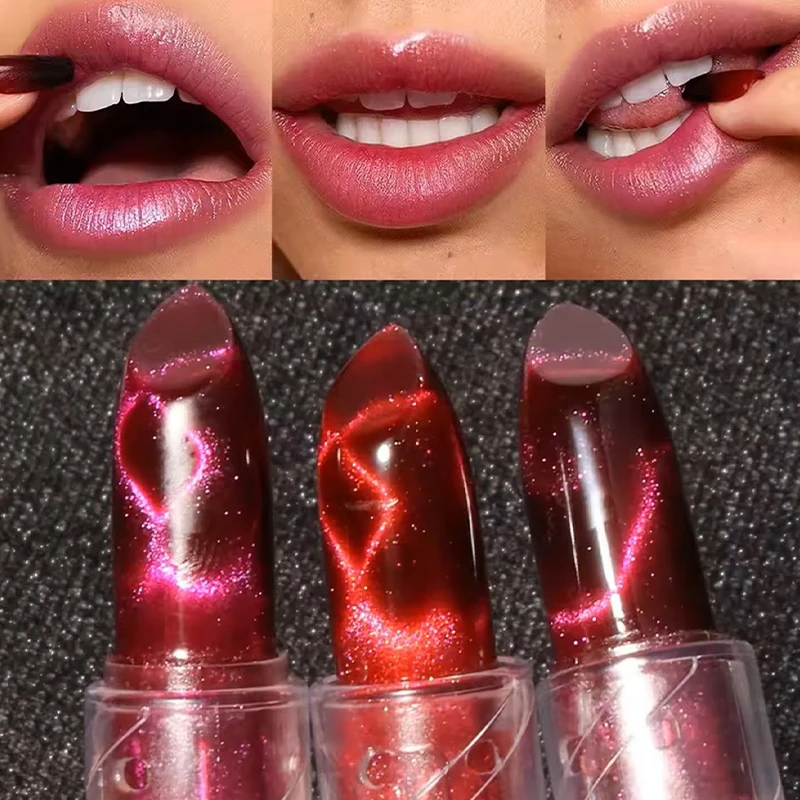 1개 쉬머 립스틱 매트 글리터 립 틴트 밤 방수 롱래스팅 펄 샤인 립 글로스 퍼플 레드 쉬머 섹시 립 메이크업
