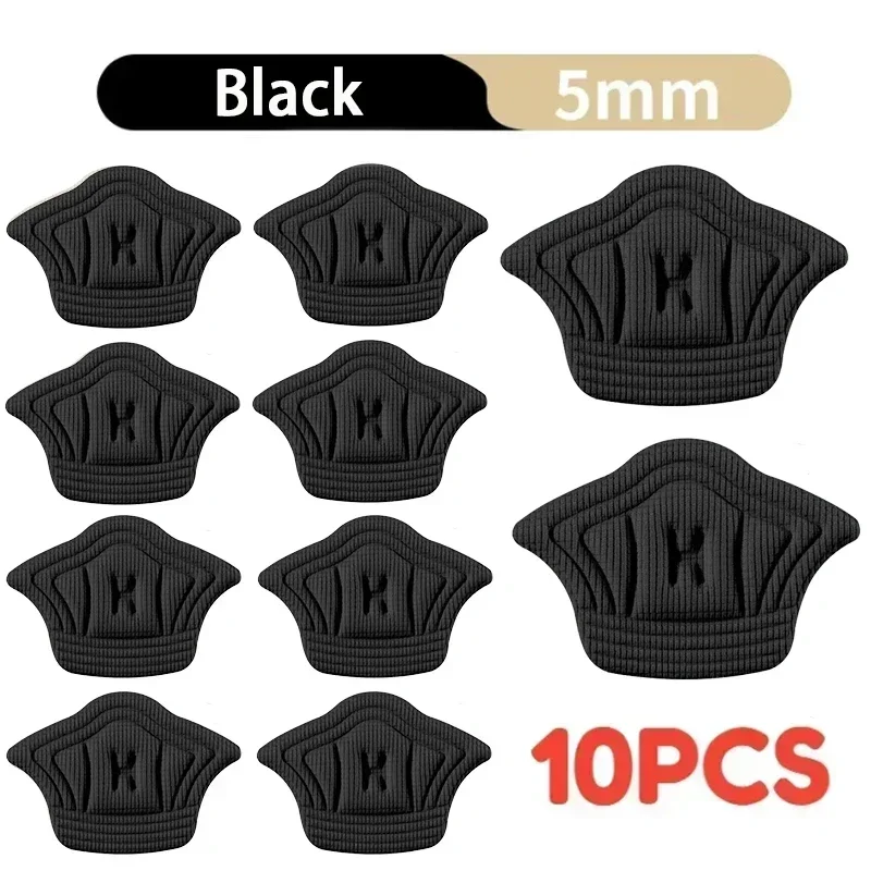 5Pairs Inlegzolen Voor Schoenen Patch Hak Pads Voor Sportschoenen Maat Verstelbaar Voeten Pad Binnenzool Hak Protector Terug Sticker schoen Pad