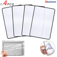 A5 Full Page Large Sheet 3X Magnifier Magnifying Glass Book Page Magnification Ultra-thin Loupe for Reading Small Prints Books