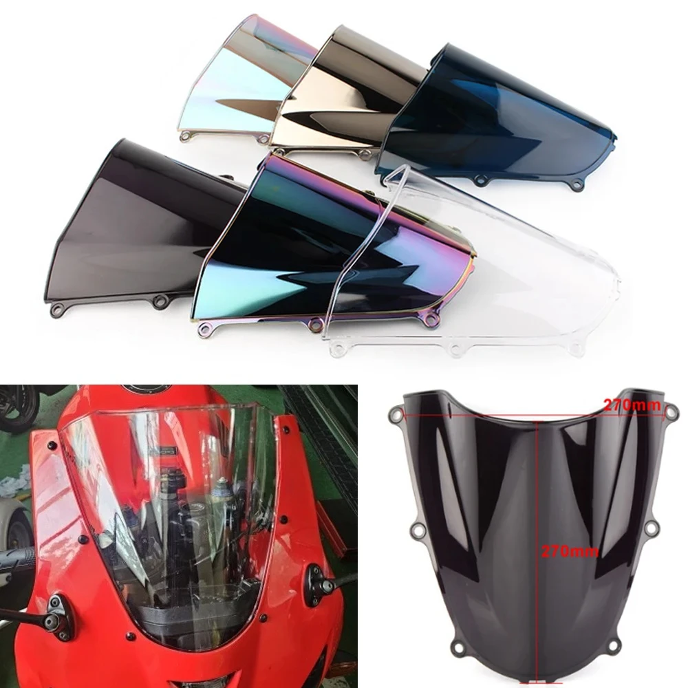 

For Honda CBR600RR CBR 600RR CBR 600 RR F5 2005 2006 Motorcycle Screen Double Bubble Windshield Deflector Protector WindScreen