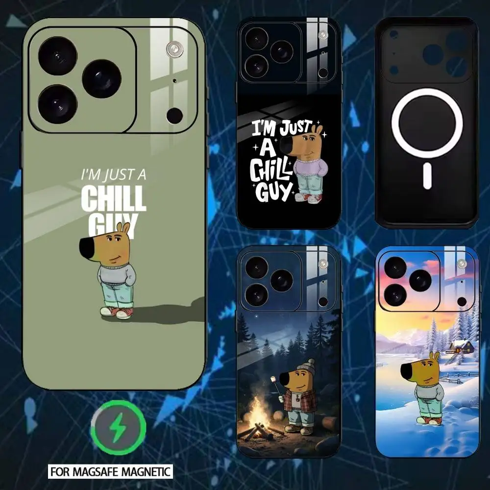 

I Am Just a Chill Guy Phone Case For iPhone 17,16,15,14,13,12,Plus,Pro,Max For Magnetic Wireless Charge
