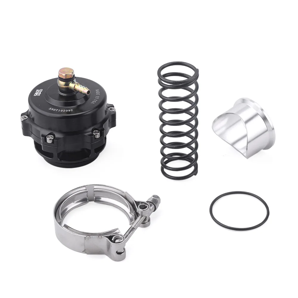 Tial Style 50mm zawór upustowy CNC BOV z zestawem kołnierza w kształcie litery V samochód zmodyfikowany zawór nadmiarowy ciśnienia turbiny wysokiej jakości