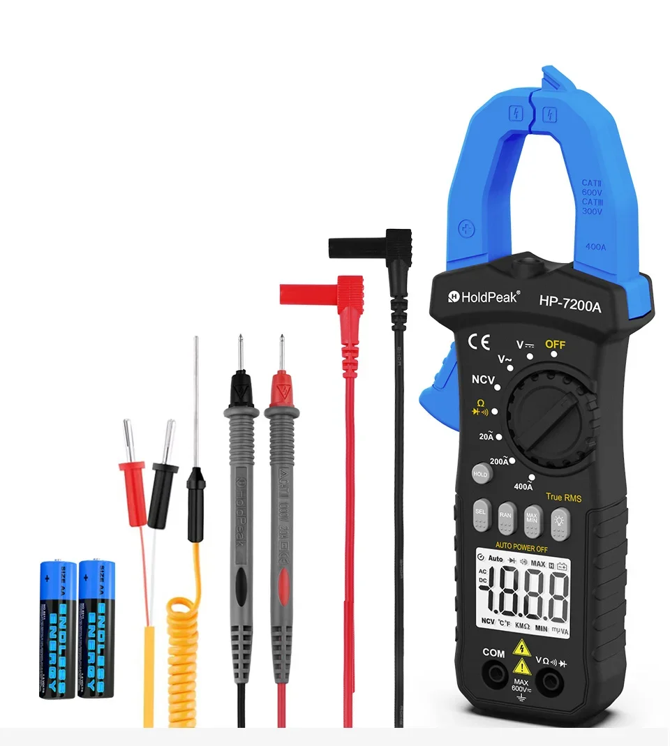 HoldPeak HP -7200A True RMS AC Autoranging Digital Clamp Multimeter