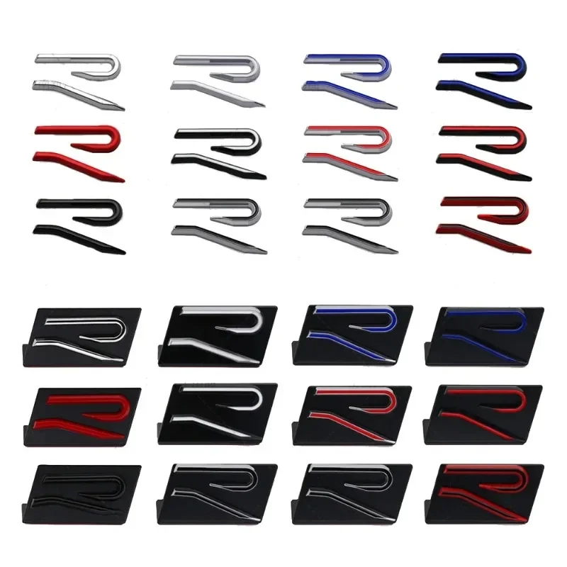 Metal Car Front Trunk Grille Emblem for Volkswagen VW R Line Polo Golf Jetta Beetle CC Tiguan Touran Passat Fender Sticker Logo